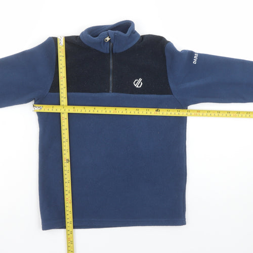 Dare 2B Boys Blue 7-8 Years Fleece Half Zip Pullover Sweatshirt