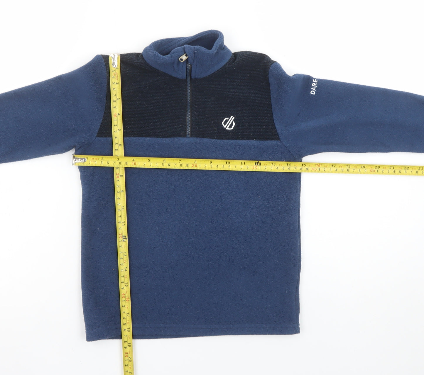 Dare 2B Boys Blue 7-8 Years Fleece Half Zip Pullover Sweatshirt