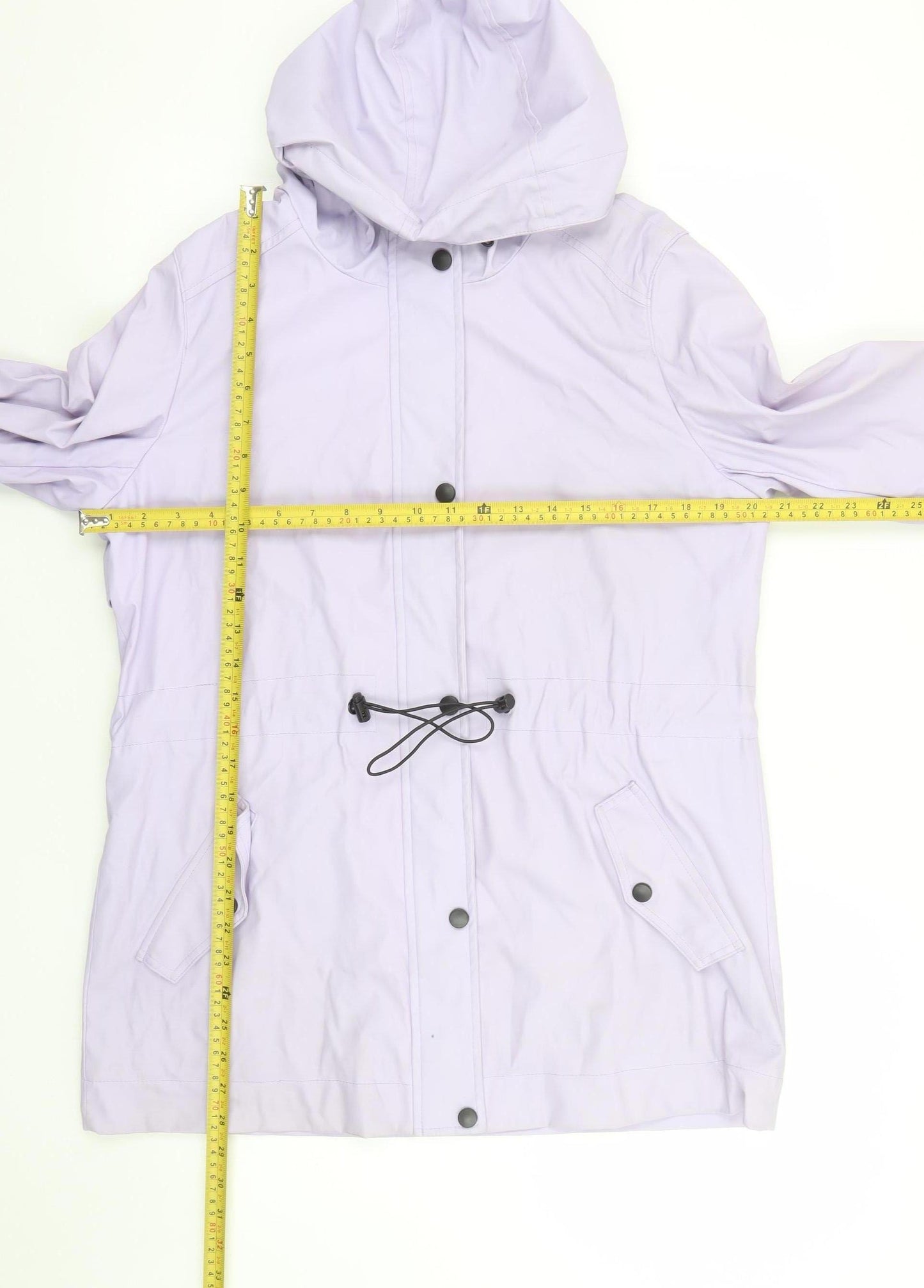 Next Women's Lilac Waterproof Hooded Parka Jacket Size 12