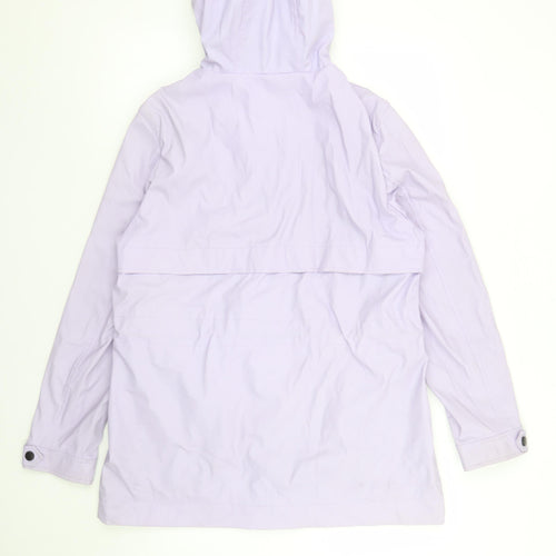 Next Women's Lilac Waterproof Hooded Parka Jacket Size 12