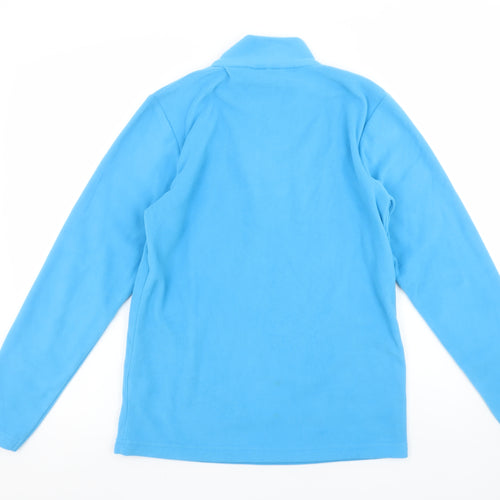 Mountain Warehouse Girls Blue Fleece 1/4 Zip Pullover Sweatshirt 13 Years