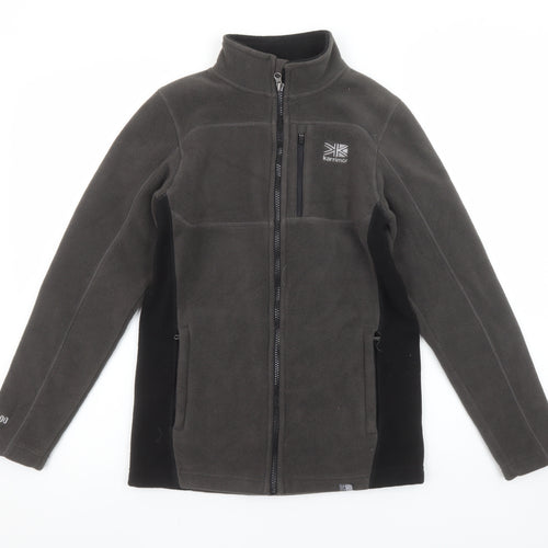 Karrimor Boys Grey 13 Years Fleece Jacket Full Zip Outdoor 300 Weight