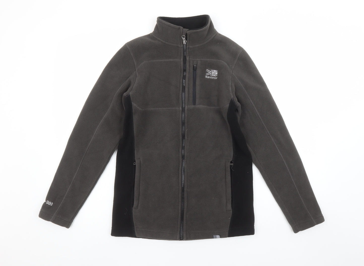 Karrimor Boys Grey 13 Years Fleece Jacket Full Zip Outdoor 300 Weight
