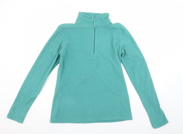 Mountain Warehouse Women’s Green Fleece Pullover 1/4 Zip Sweatshirt Size S
