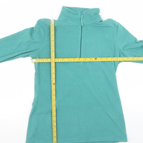 Mountain Warehouse Women’s Green Fleece Pullover 1/4 Zip Sweatshirt Size S