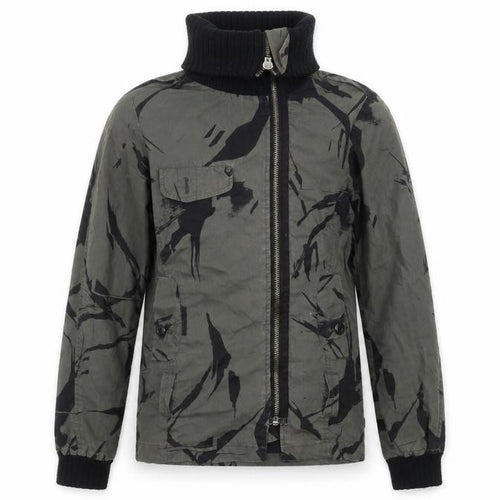 Addict Men's Green Camouflage XS Bomber Jacket Full Zip Cotton Blend