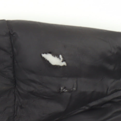Forest Mens Black Puffer Jacket S Regular Fit Quilted Lightweight