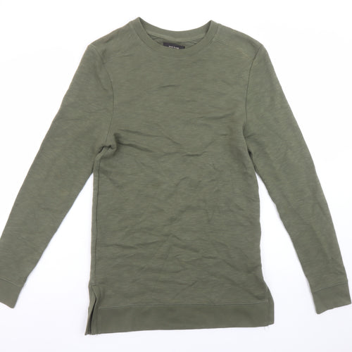 River Island Womens Green XS Pullover Cotton Sweatshirt