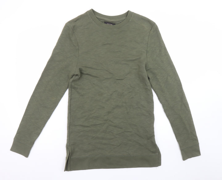 River Island Womens Green XS Pullover Cotton Sweatshirt