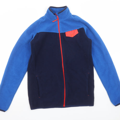 Mountain Warehouse Boys Blue Fleece Full Zip Jacket Size 13 Years