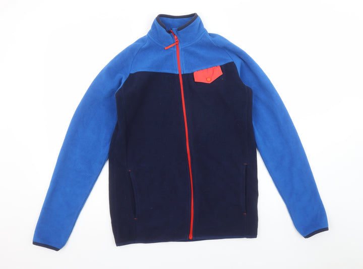 Mountain Warehouse Boys Blue Fleece Full Zip Jacket Size 13 Years