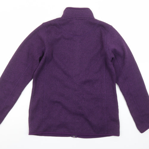 Peter Storm Women's Purple Fleece Full Zip Mid-Length Jacket Size 12