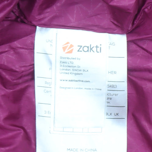Zakti Girls Pink Hooded Down Puffer Jacket - 13 Years Winter Coat