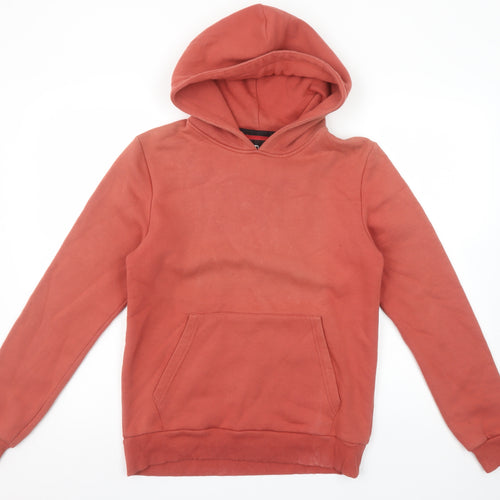 Gray New York Men's Red Pullover Hoodie S Graphic Print Cotton Blend