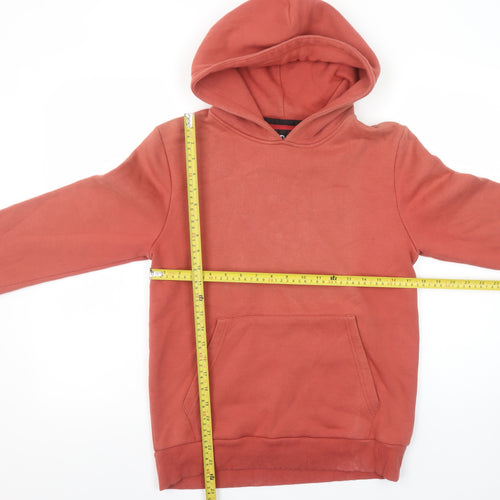Gray New York Men's Red Pullover Hoodie S Graphic Print Cotton Blend
