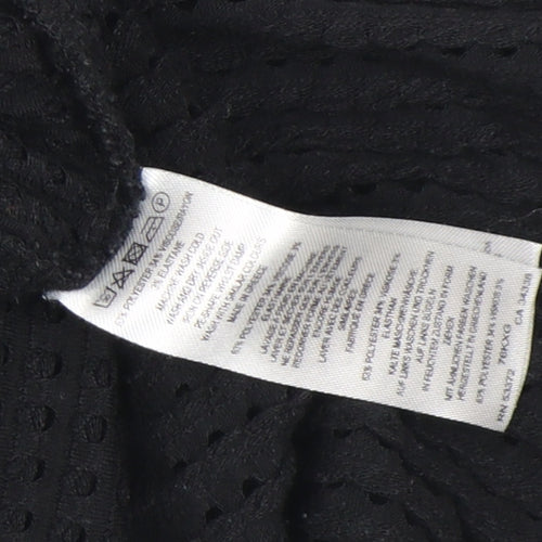 French Connection Women Black XS Cotton Blend 3/4 Sleeve Top