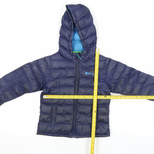 Mountain Warehouse Boys Blue Hooded Puffer Jacket 3-4 Years Lightweight Down Coat