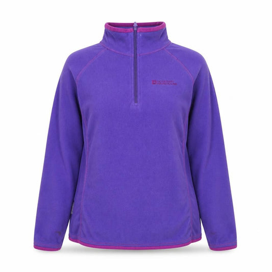 Mountain Warehouse Womens Purple Fleece 1/4 Zip Pullover UK 10
