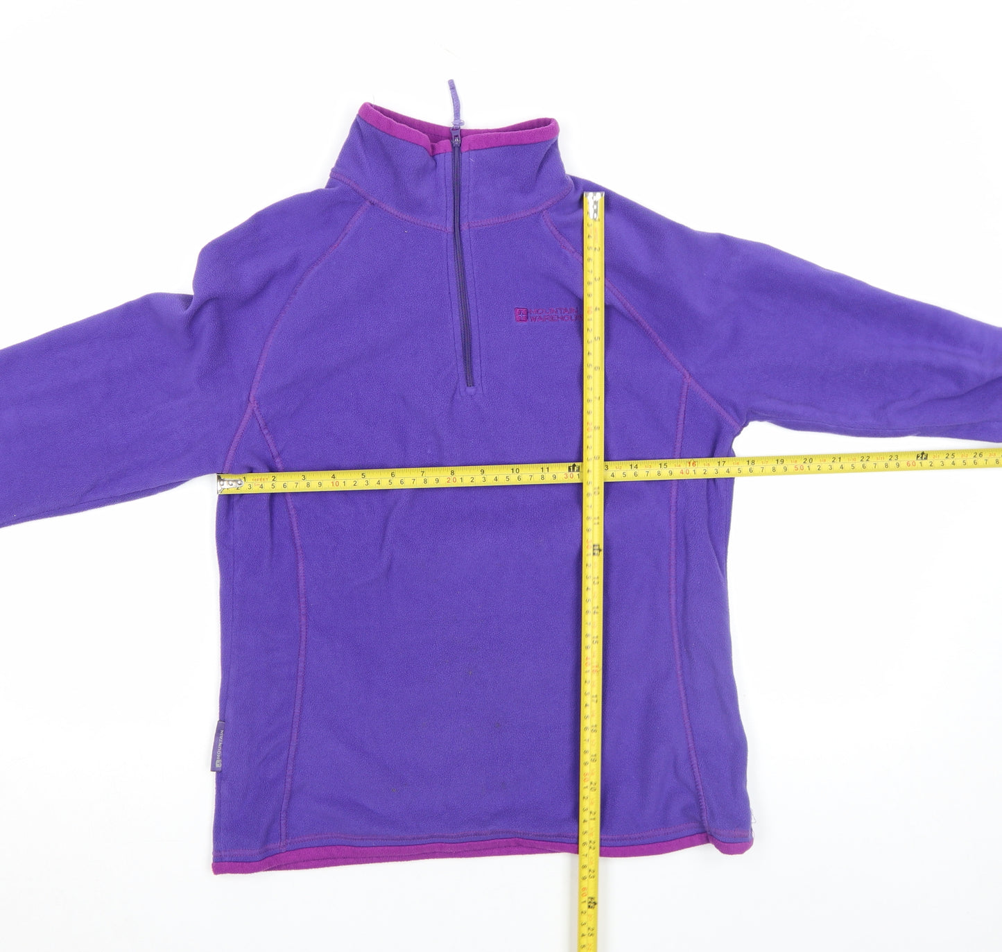 Mountain Warehouse Womens Purple Fleece 1/4 Zip Pullover UK 10