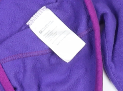 Mountain Warehouse Womens Purple Fleece 1/4 Zip Pullover UK 10