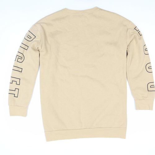 Disney Women’s Beige Winnie the Pooh Sweatshirt Size S Crew Neck