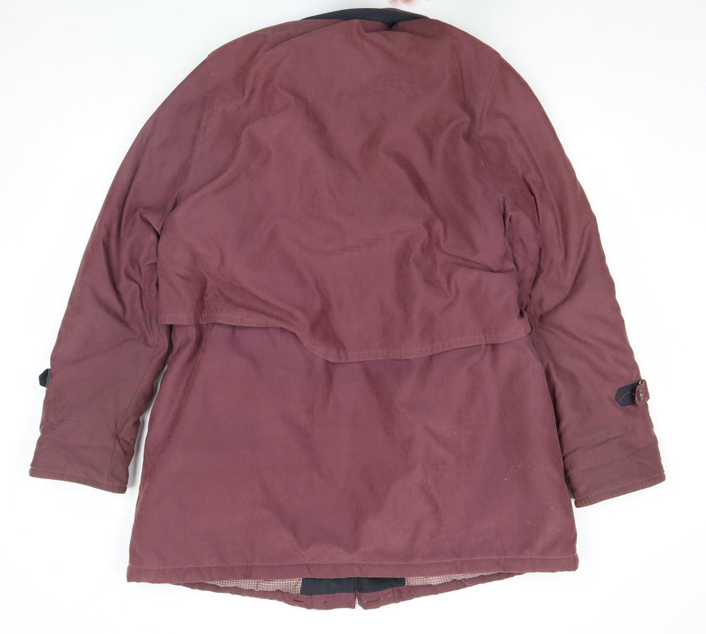 Classic Line Women's Brown Mid-Length Coat Size 16 Lined Buttons