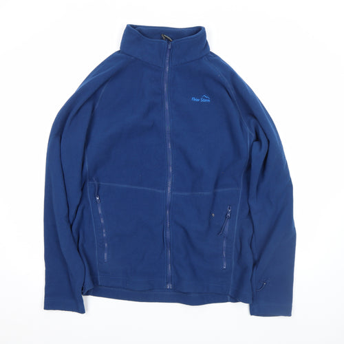 Peter Storm Men's Blue Full Zip Fleece Jacket Size L Outdoor Sweatshirt