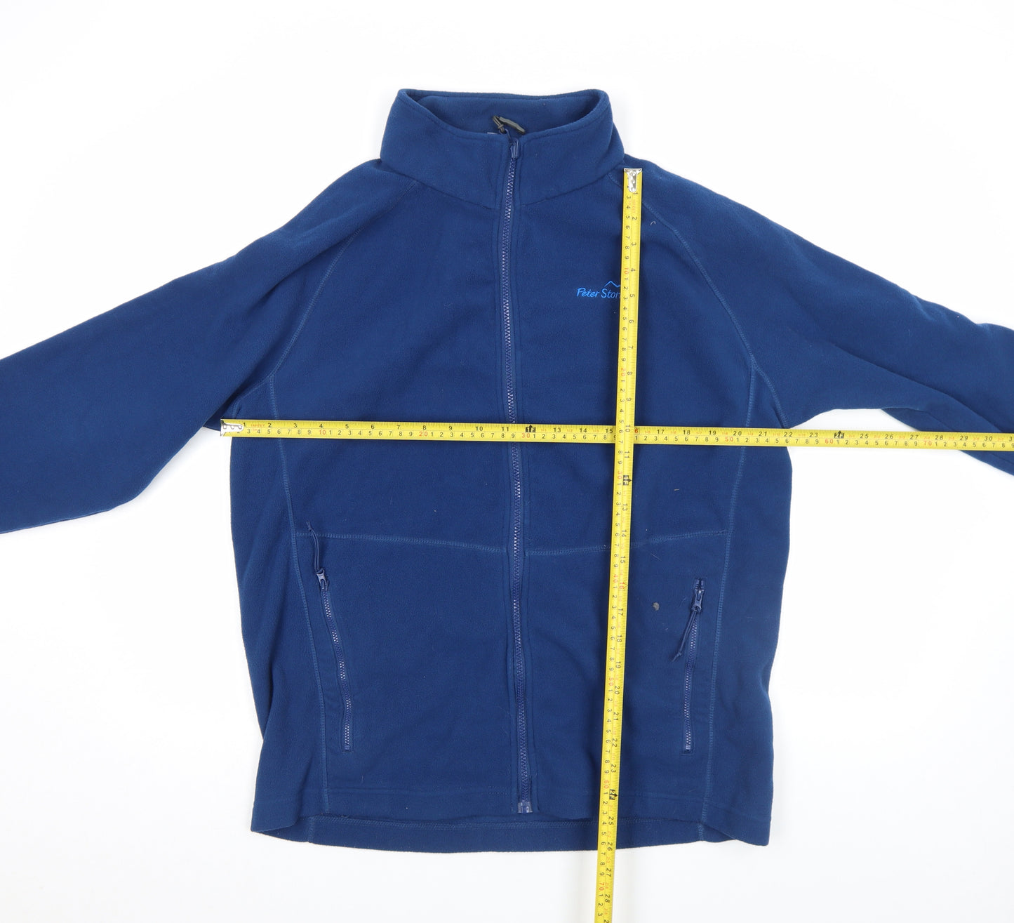 Peter Storm Men's Blue Full Zip Fleece Jacket Size L Outdoor Sweatshirt