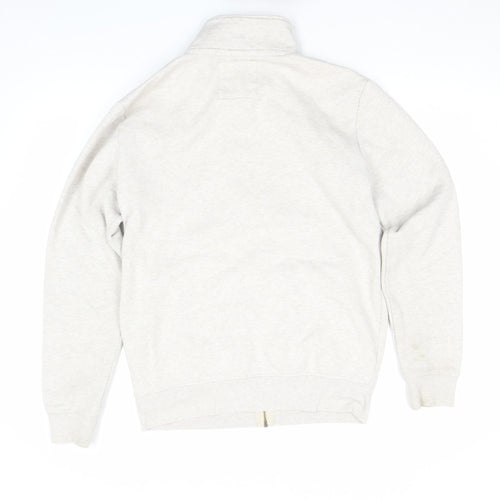 Crew Clothing Company Men's Beige Full Zip Sweatshirt Size S