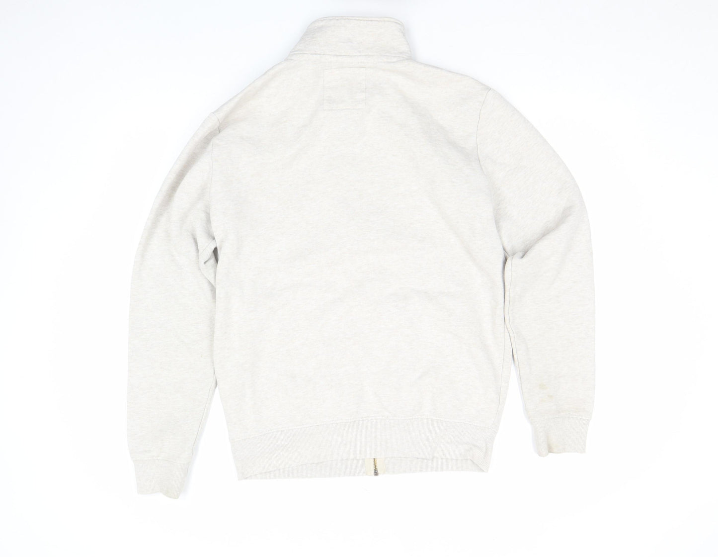 Crew Clothing Company Men's Beige Full Zip Sweatshirt Size S