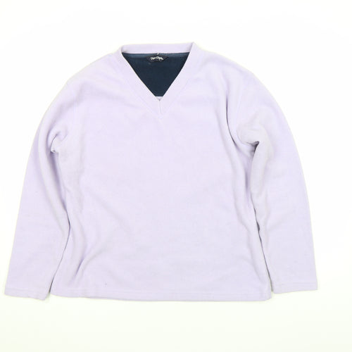 Peter Storm Women Lilac Fleece Pullover Sweatshirt Size 14