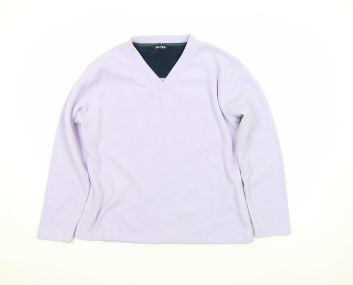 Peter Storm Women Lilac Fleece Pullover Sweatshirt Size 14