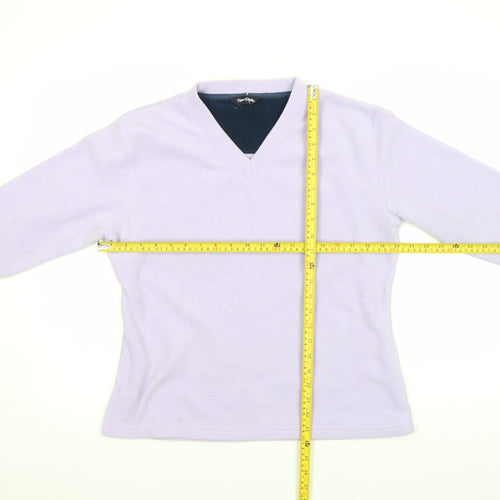 Peter Storm Women Lilac Fleece Pullover Sweatshirt Size 14