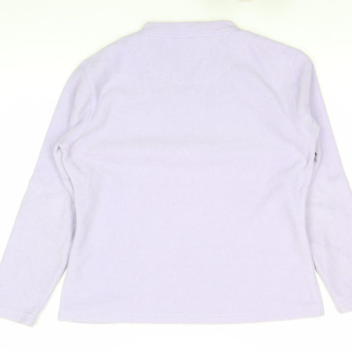 Peter Storm Women Lilac Fleece Pullover Sweatshirt Size 14