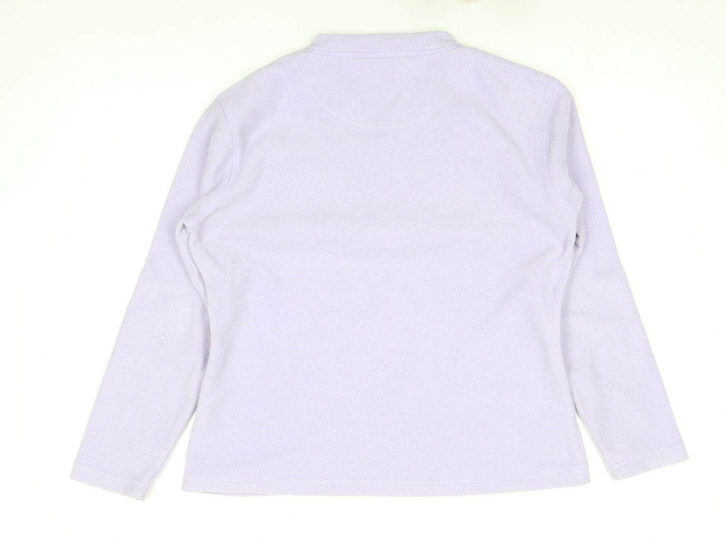 Peter Storm Women Lilac Fleece Pullover Sweatshirt Size 14