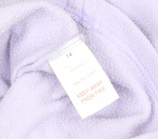 Peter Storm Women Lilac Fleece Pullover Sweatshirt Size 14