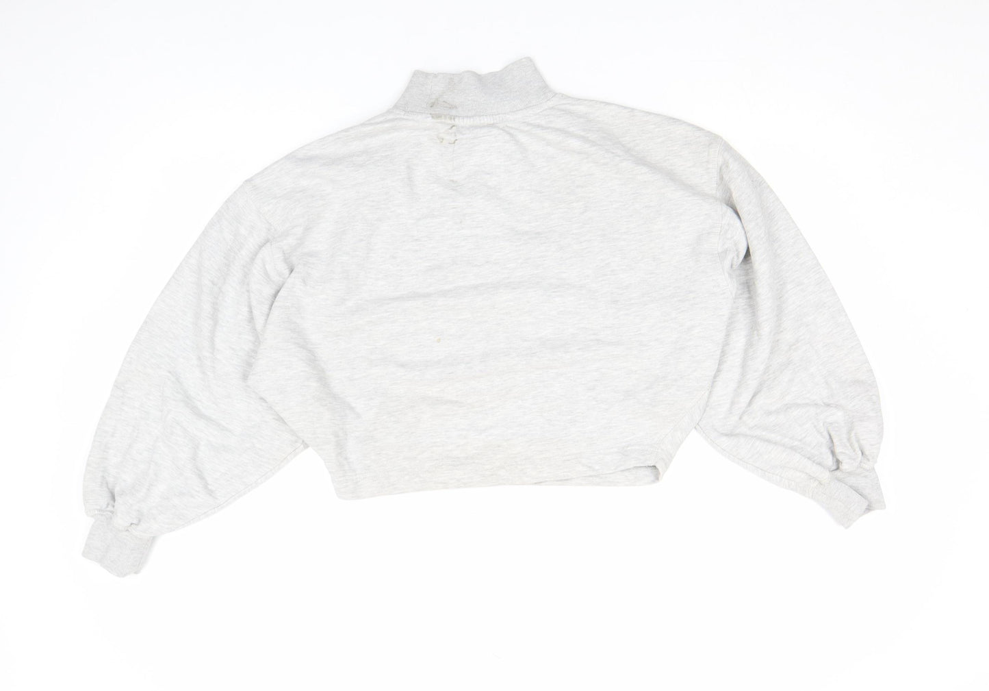 Jack Wills Women’s Grey Size 8 Pullover Sweatshirt with Mock Neck