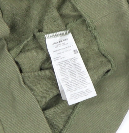 Jack & Jones Boys Green Pullover Hoodie Size 164 Logo Print Casual Sweatshirt