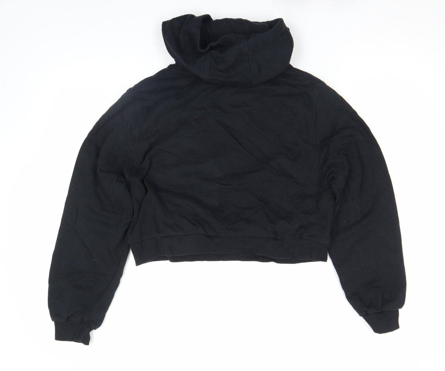 Nike Girls Black XL Pullover Fleece Hoodie with Logo Print