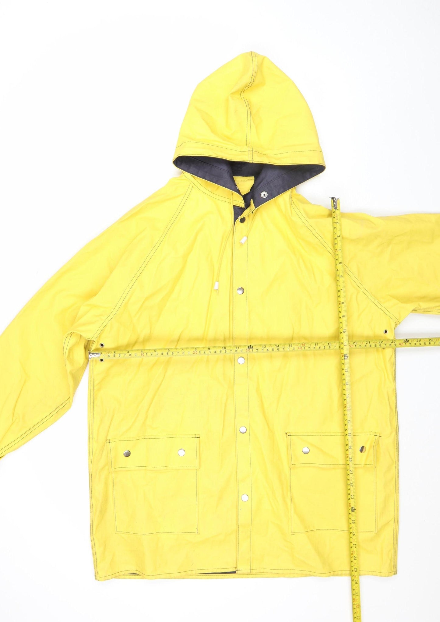 BCC Clothing Company Women's Yellow Hooded Waterproof Rain Coat Jacket L