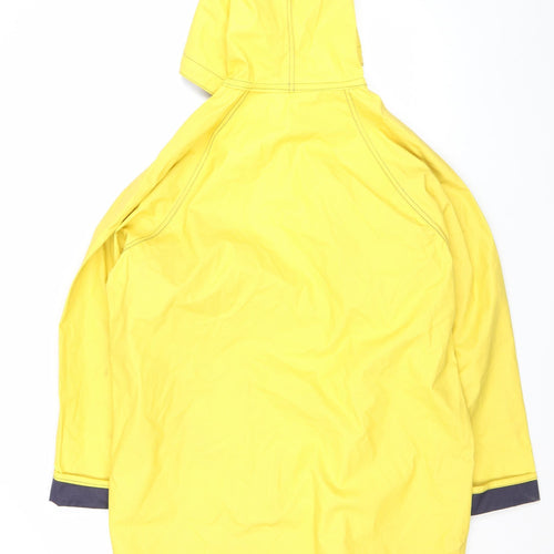 BCC Clothing Company Women's Yellow Hooded Waterproof Rain Coat Jacket L