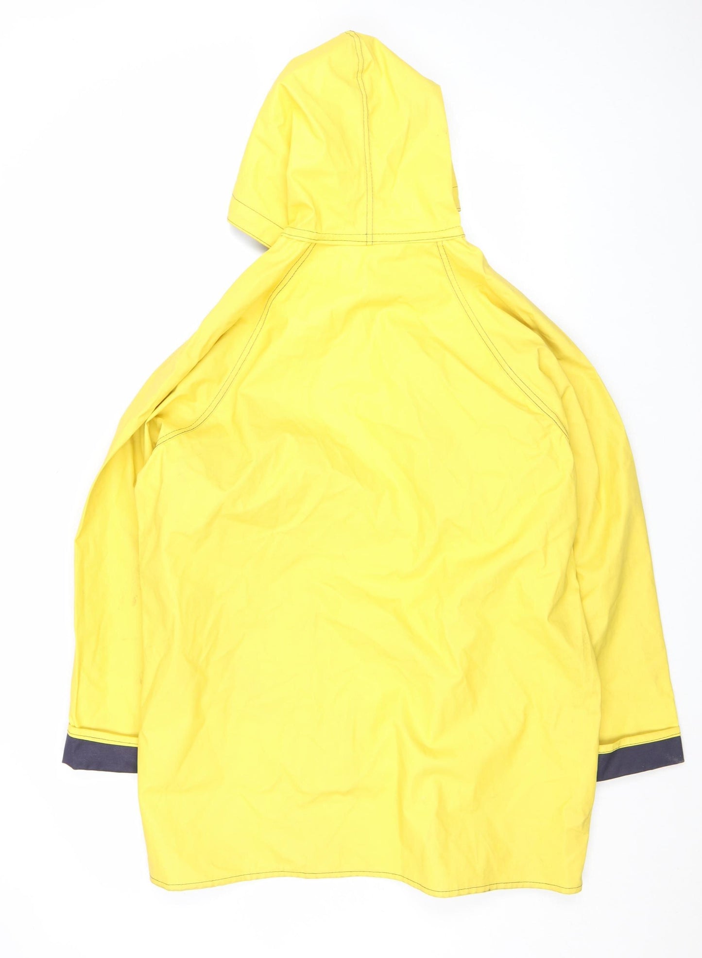 BCC Clothing Company Women's Yellow Hooded Waterproof Rain Coat Jacket L