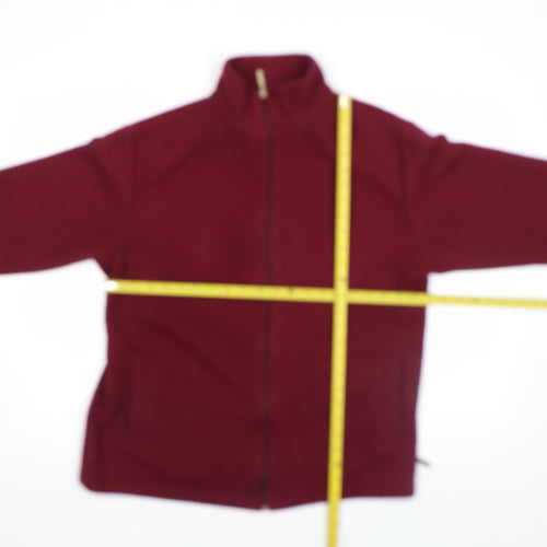Bonmarché Women's Red Quilted Full Zip Jacket Size M