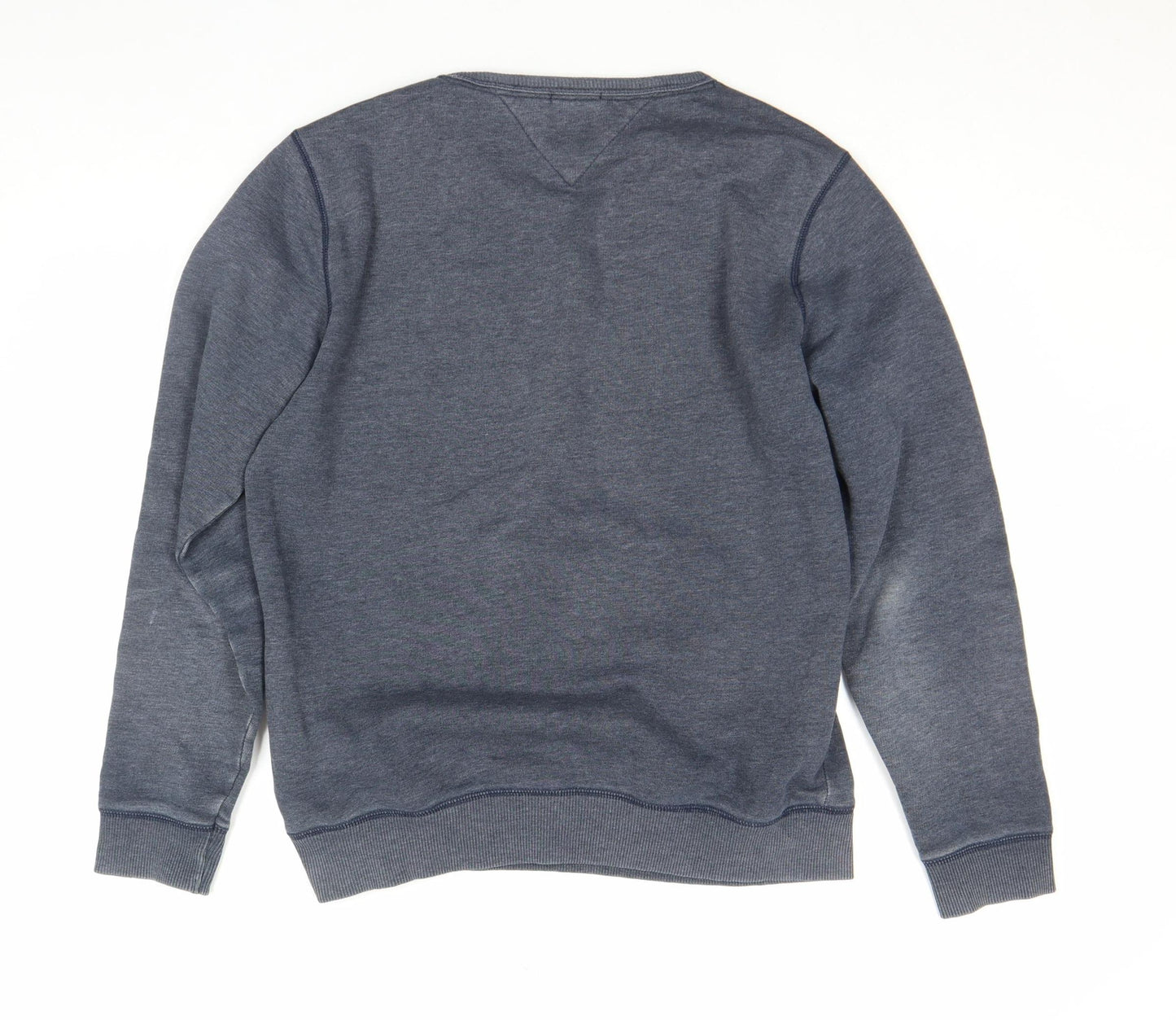 Hilfiger Denim Men's Blue L Crew Neck Sweatshirt Classic Pullover