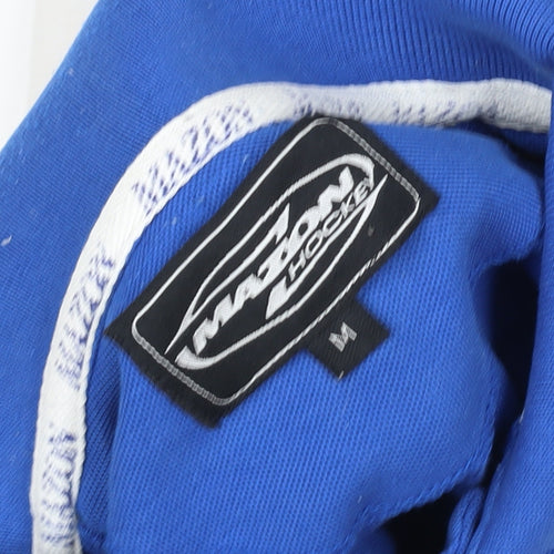 Mazon Hockey Men's Blue White Polo Shirt Size M Sports Top