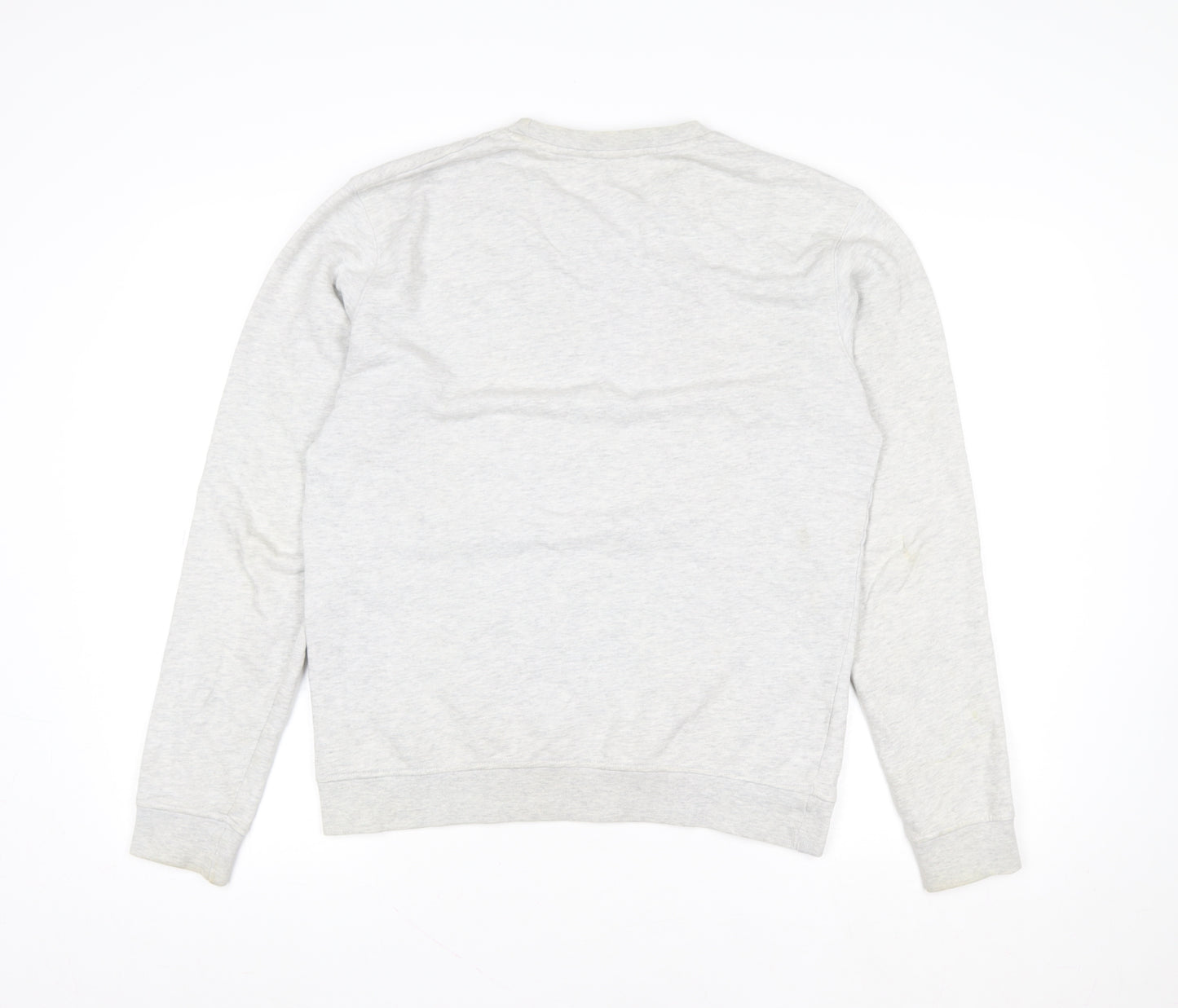 Wood Wood Women's Grey Cotton 'Disconnect' Pullover Sweatshirt Medium
