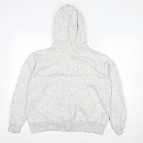 Disney Women Grey Mickey Mouse Pullover Hoodie Size 14 Cotton Blend