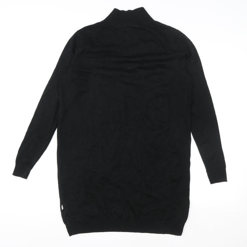 Collusion Women's Black High Neck Long Sleeve Jumper Dress Size 8