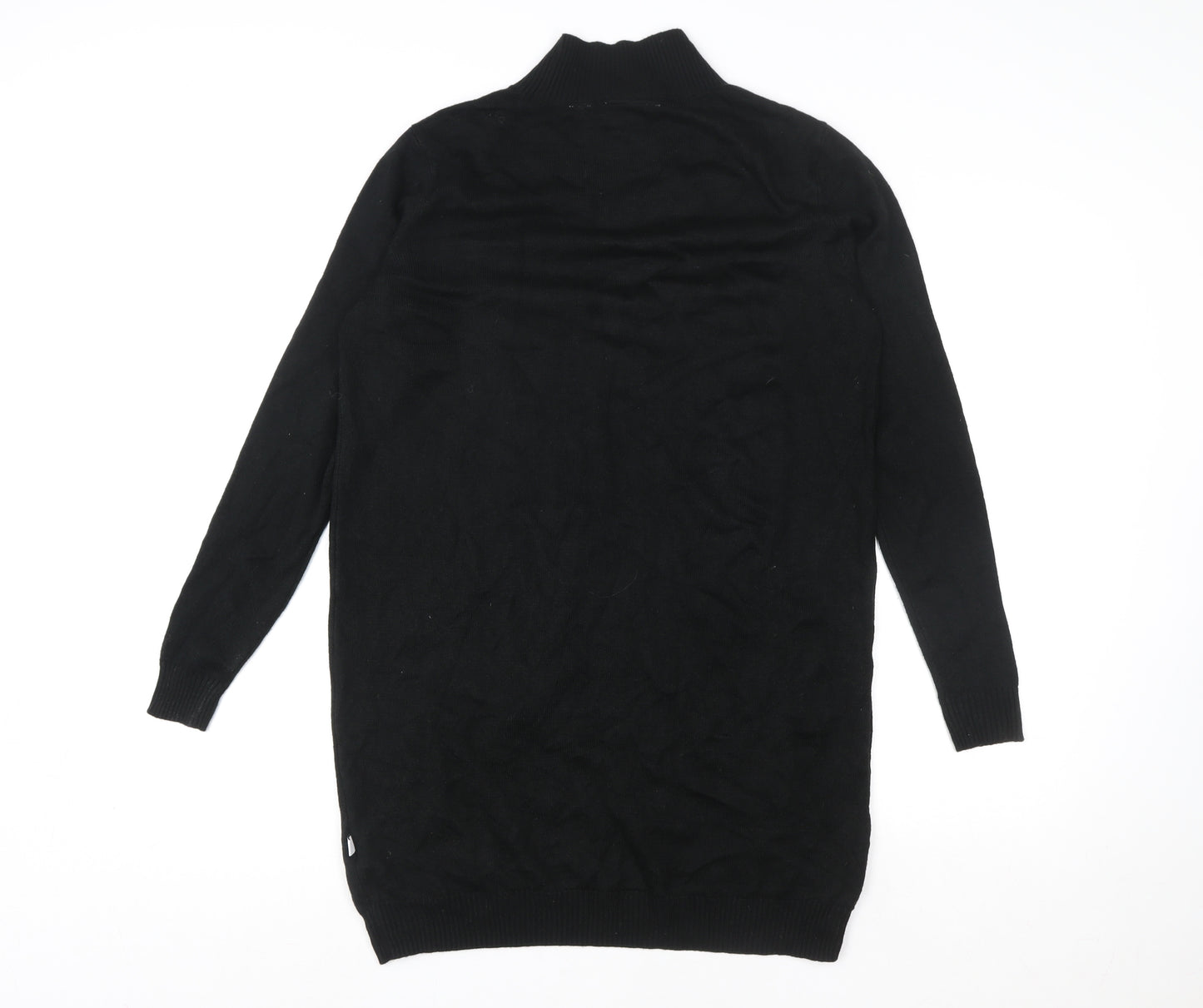 Collusion Women's Black High Neck Long Sleeve Jumper Dress Size 8