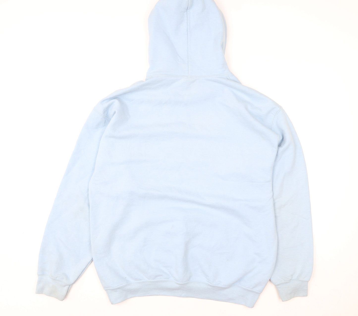 Gildan Womens Light Blue Pullover Hoodie L Heavy Blend Basketball Graphic